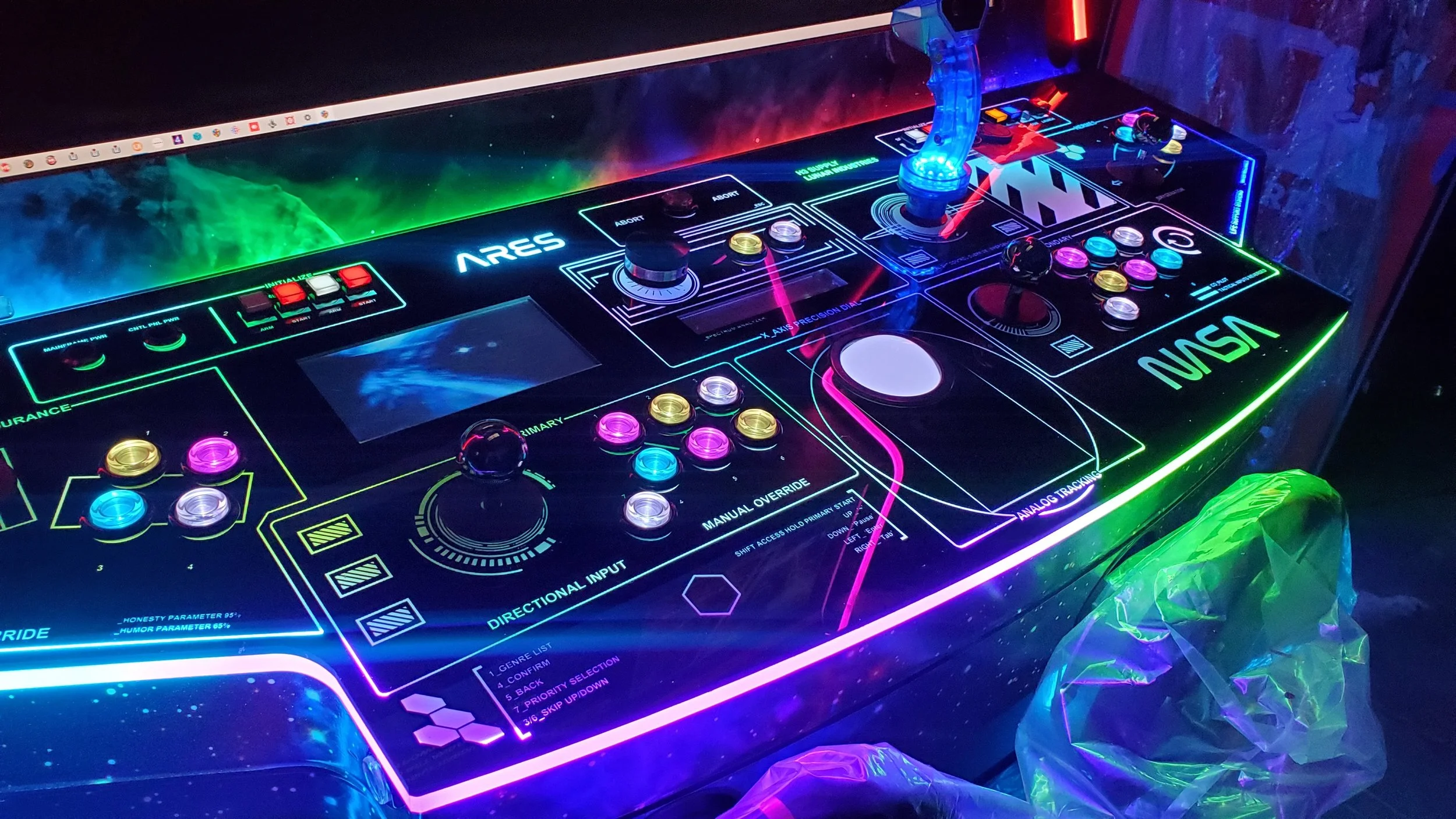 Backlit Control Panels — Paradox Arcade Systems